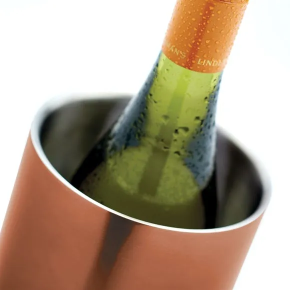 Double Walled Wine Cooler - Gold, Stainless Steel