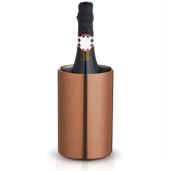 Double Walled Wine Cooler - Gold, Stainless Steel