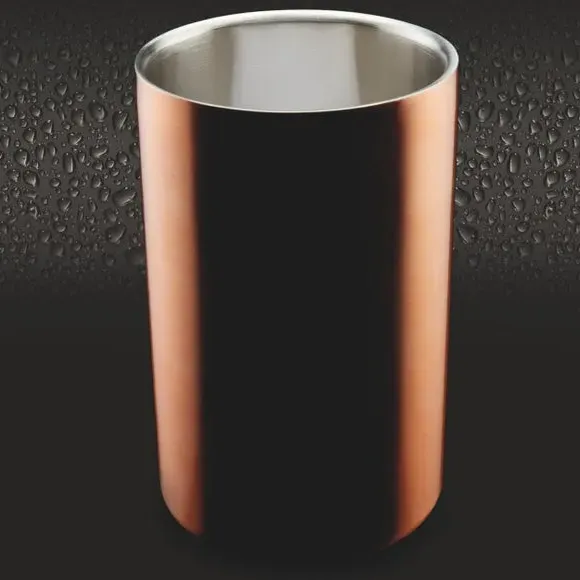 Double Walled Wine Cooler - Gold, Stainless Steel