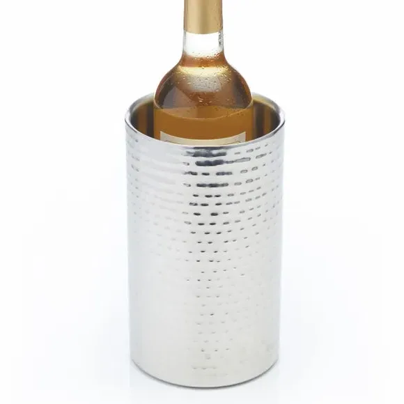 Double Walled Wine Cooler - Silver, Steel