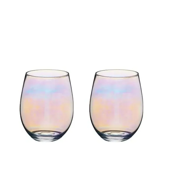 Set of 2 Tumbler Glasses - Multicolor, Glass image