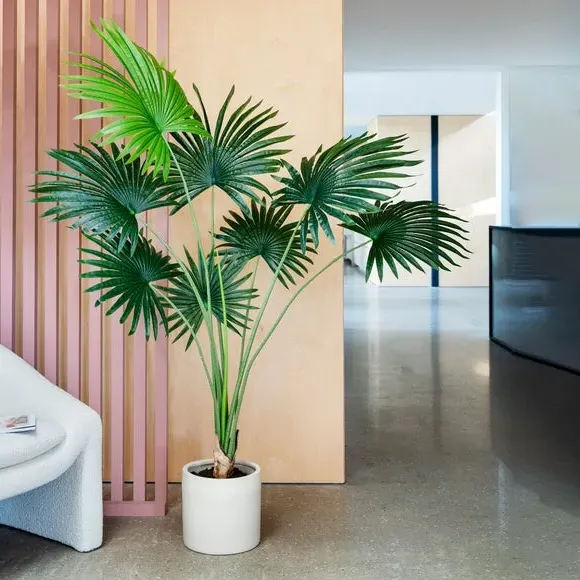 Artificial Livistona Palm Plant - Green image