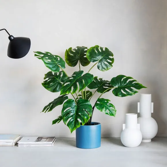 Artificial Swiss Cheese Plant - Green image