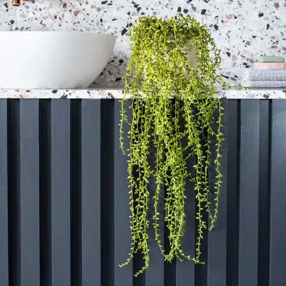 Hanging String of Pearls Plant - Green, Artificial