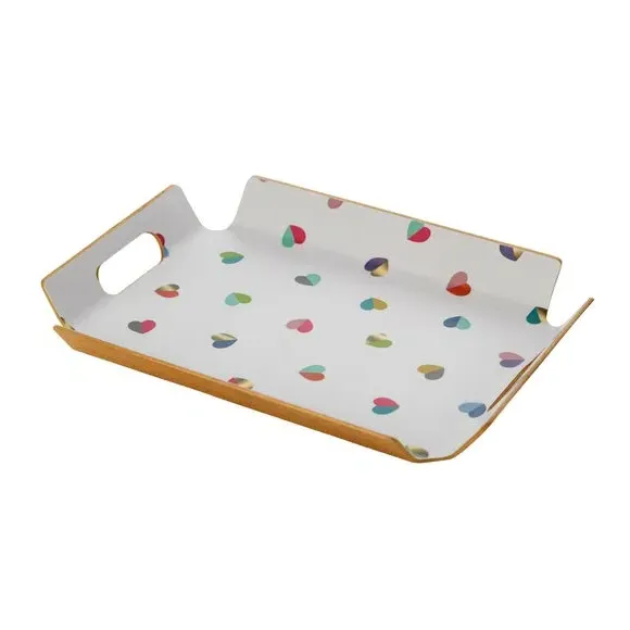 Mini Serving Tray with Handles - Multicolor, Willow image