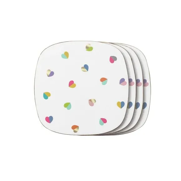 Set of 4 Coasters with Gift Box - Multicolor image