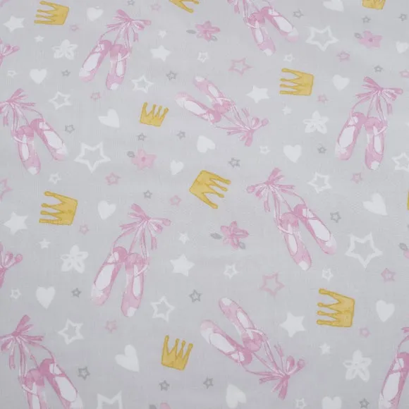 Ballet Dancer Fitted Sheet - Pink, Polycotton