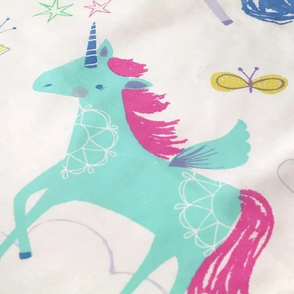 Rainbow Unicorn Duvet Set - Multicolor, Polycotton