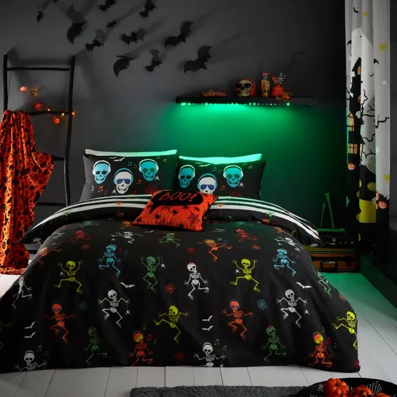 Square Cushion Halloween Design - Orange