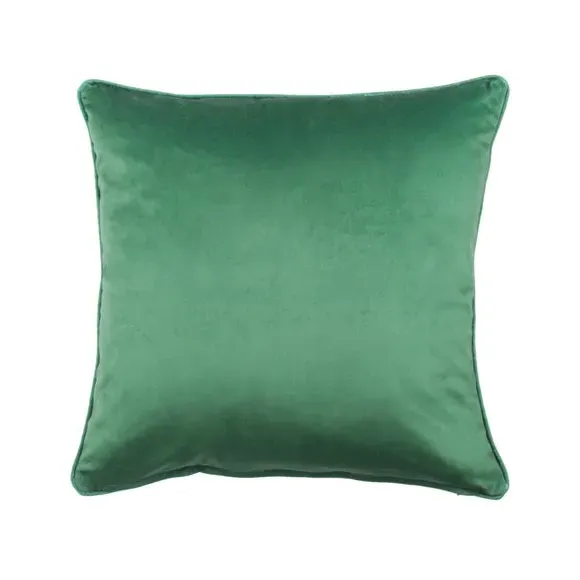 Square Cushion with Pom Pom - Red, Fleece