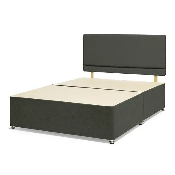 Divan Base with Storage - Charcoal, Chenille