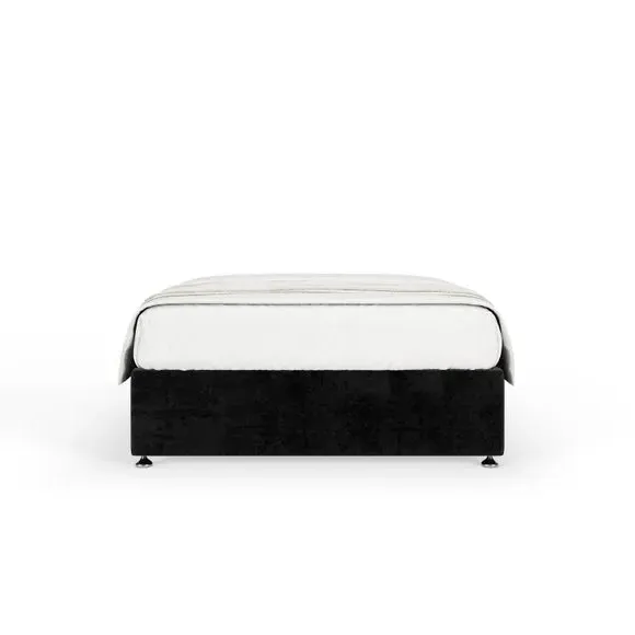 Universal Divan Base with Storage - Black, Chenille