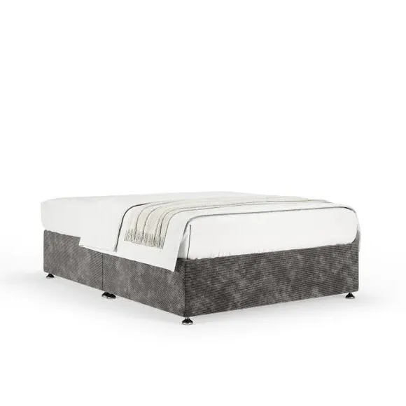 Universal Divan Base with Storage - Graphite, Chenille