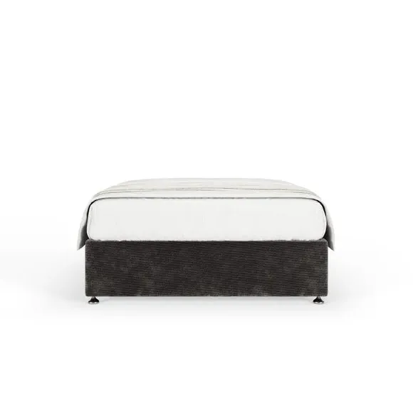 Universal Divan Base with Storage - Graphite, Chenille