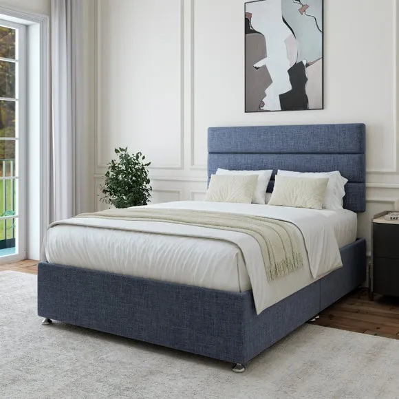 Universal Divan Base with Storage - Luxe Navy