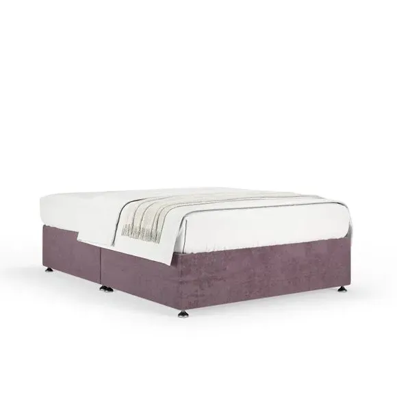 Universal Divan Base with Storage - Mauve, Chenille
