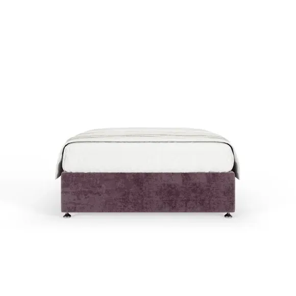 Universal Divan Base with Storage - Mauve, Chenille