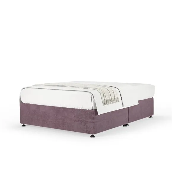 Universal Divan Base with Storage - Mauve, Chenille