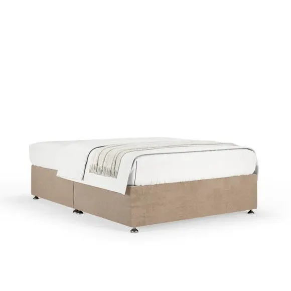 Universal Divan Base with Storage - Mink, Chenille