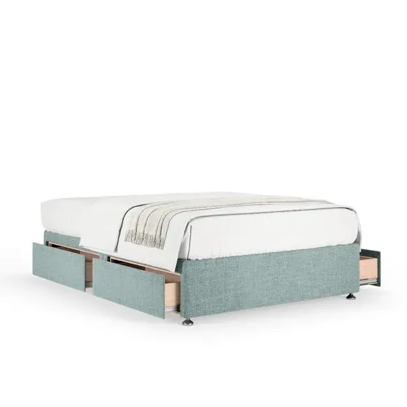Universal Divan Base with Storage - Pacific Blue