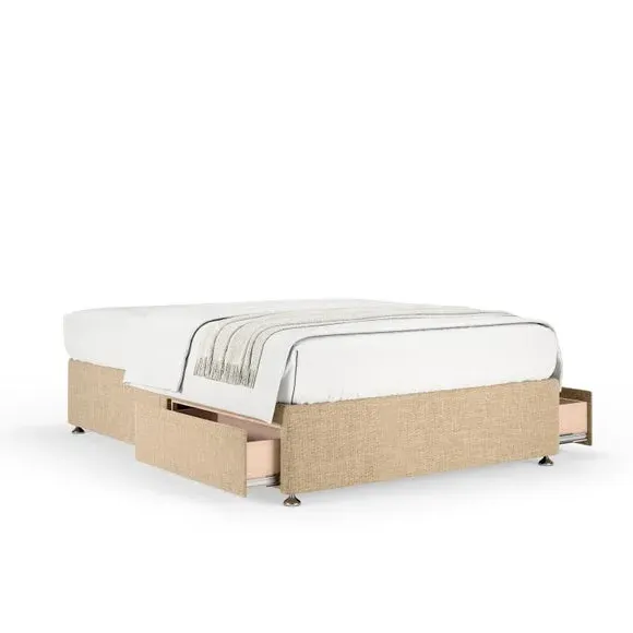 Universal Divan Base with Storage - Pebble