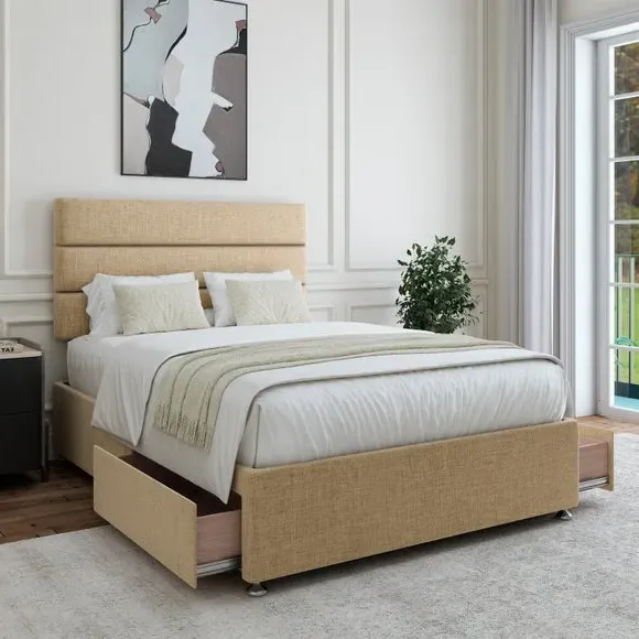 Universal Divan Base with Storage - Pebble