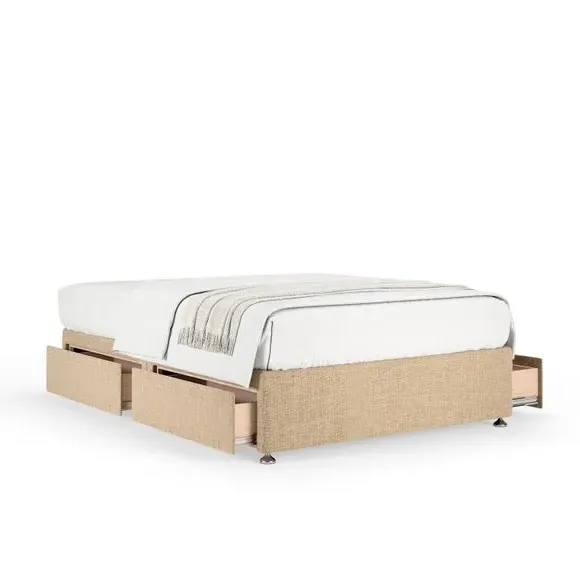 Universal Divan Base with Storage - Pebble