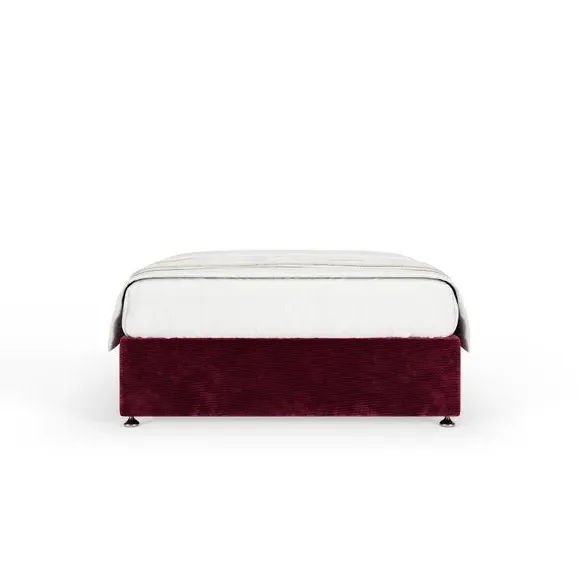 Universal Divan Base with Storage - Plum, Chenille