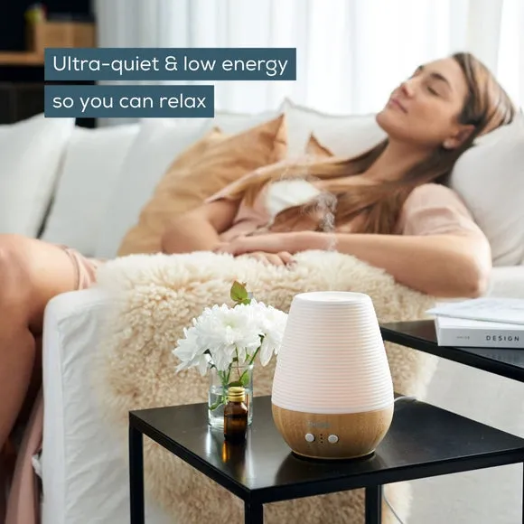 Aroma Diffuser with Mood Light - Natural, Bamboo