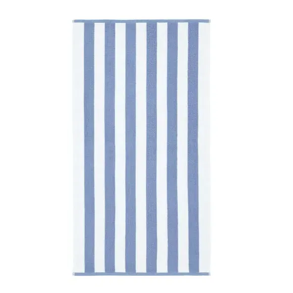 Reversible Stripe Towel - Blue, Cotton