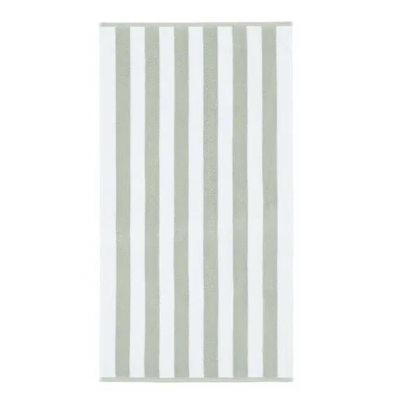 Reversible Stripe Towel - Sage, Cotton