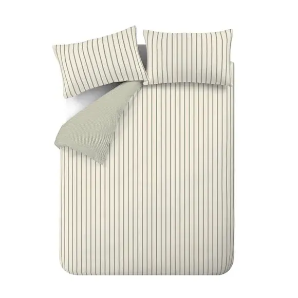Duvet Cover & Pillowcase Set - Green, Cotton