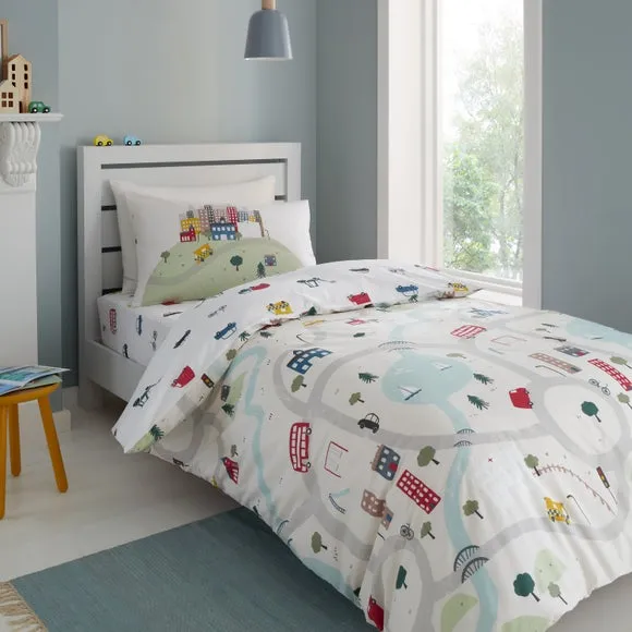 Duvet Cover & Pillowcase Set - Multicolor, Cotton image