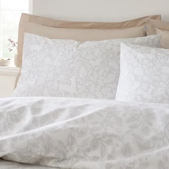 Duvet Cover Set with Pillowcases - Natural, Cotton