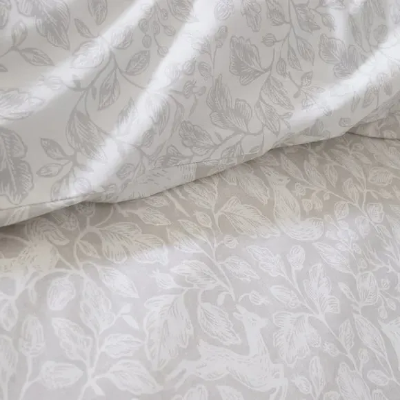 Duvet Cover Set with Pillowcases - Natural, Cotton