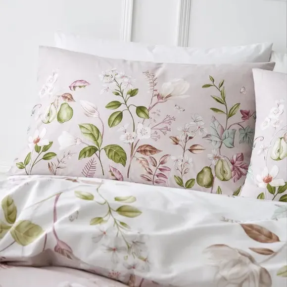 Floral Duvet Cover Set - Pink, Cotton