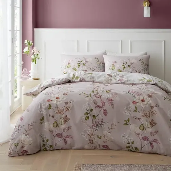 Floral Duvet Cover Set - Pink, Cotton image