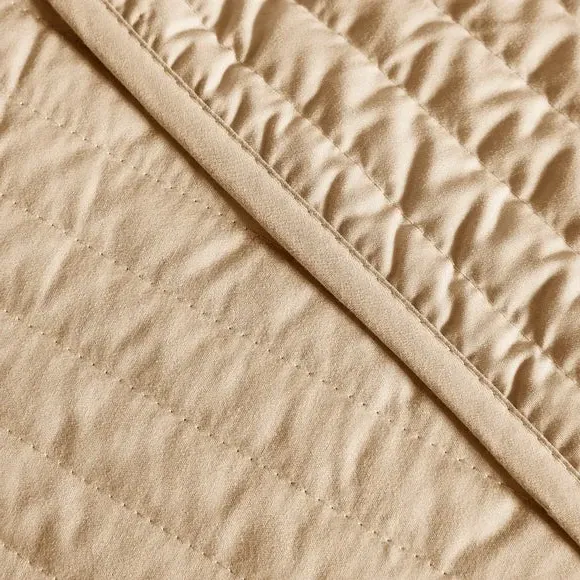 Quilted Lines Bedspread - Natural