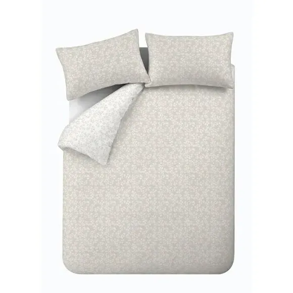 Shadow Leaves Duvet Cover Set - Natural, Cotton