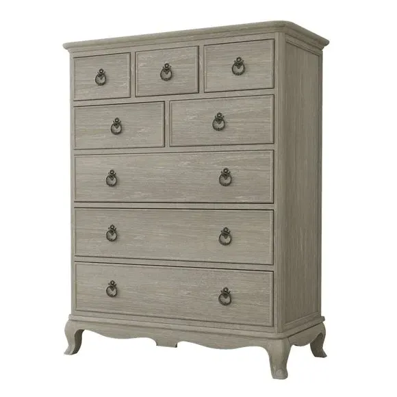 8 Drawer Chest with Dovetail Joints - Oak