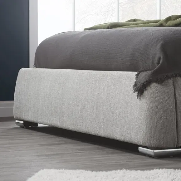 Bed Frame with Storage - Grey, Fabric