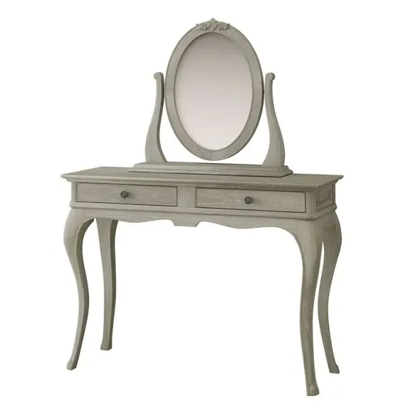Dressing Table with Drawers - Oak, Solid Wood
