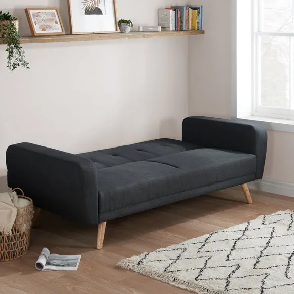 Large Double Sofa Bed with Click-Clack - Grey
