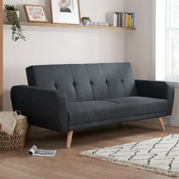 Large Double Sofa Bed with Click-Clack - Grey image