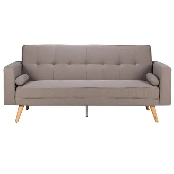 Large Double Sofa Bed with Storage - Grey, Fabric