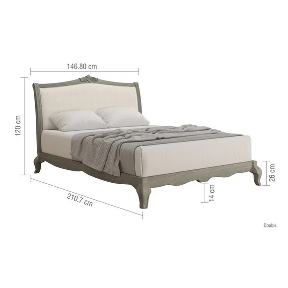 Low End Bed Frame - Oak, Solid Wood
