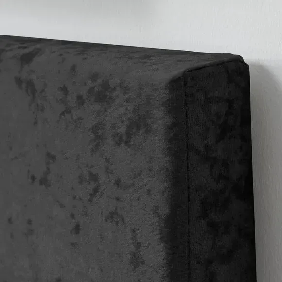 Ottoman Bed Frame with Storage - Black, Velvet