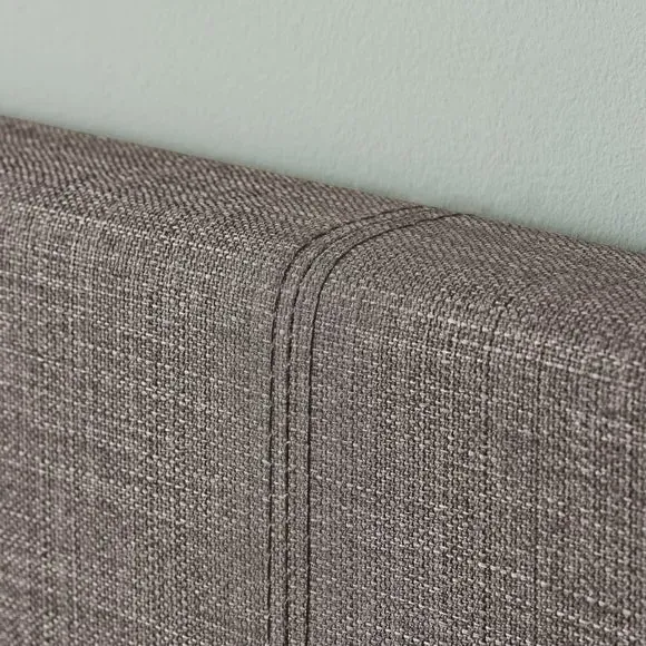 Ottoman Bed Frame with Storage - Grey, Fabric