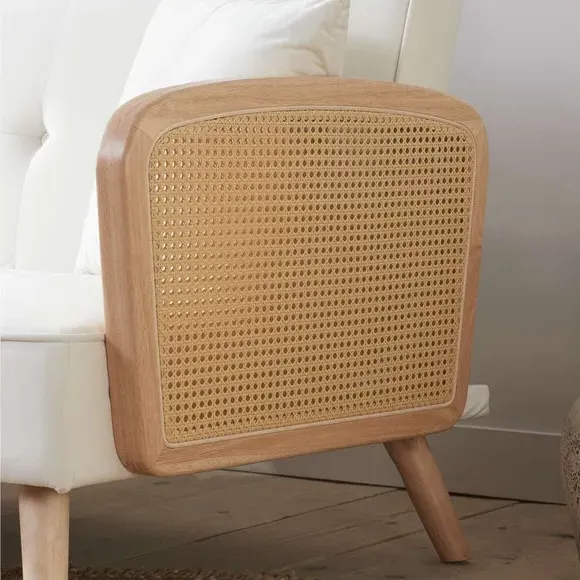 Sofa Bed with Clic-Clac Mechanism - Natural, Rattan