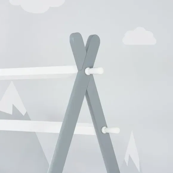 Teepee Bed Frame with Canopy - White